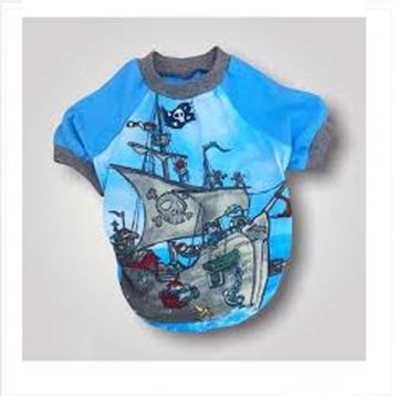 Kemique Pirate Blue Oval Yaka Tişört M Köpek Kıyafeti