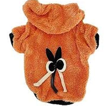 Kemique XL Turuncu Orange Black Bunny Kapşonlu Sweat By Kemique Köpek Kazağı