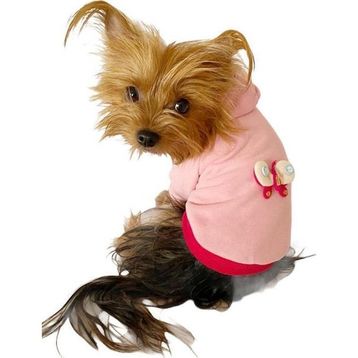 Kemique XXXL Pembe Kelebek Kapşonlu Sweat By Kemique Köpek Kazağı