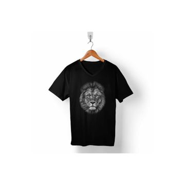 Kendim Seçtim Galatasaray Aslan Kafa Lion Head Silüet Siyah Erkek Tişört