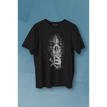 Kendim Seçtim Gotik Hayalet Dark Halloween Gothic Baskılı Siyah Erkek T-shirt