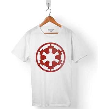 Kendim Seçtim Star Wars Galactic Empire Logo Yıldız Savaşları Beyaz Erkek Tişört