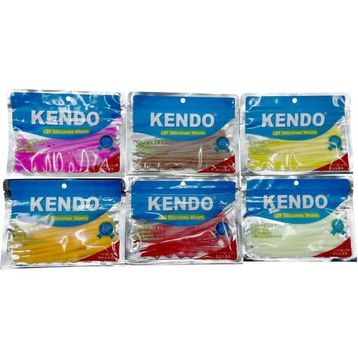 Kendo 10 cm LRF Silicones Worm Kokulu 10 Adet Red Yem