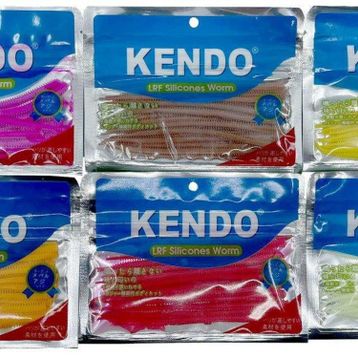 Kendo 10 cm LRF Silicones Worm Kokulu 10 Adet Red Yem