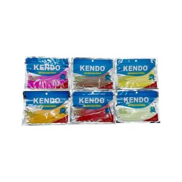 Kendo 10 cm LRF Silicones Worm Kokulu 10 Adet Yellow Yem