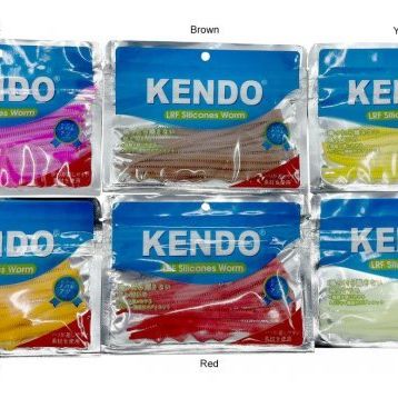 Kendo 10 cm LRF Silicones Worm Kokulu 10 Adet Yellow Yem