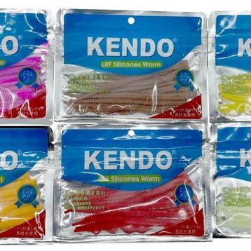 Kendo 10 cm LRF Silicones Worm Kokulu 10 Adet Yellow Yem