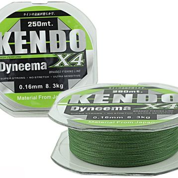 Kendo 120 mt Green 0,06 mm Dynema 4 Örgü
