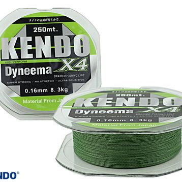 Kendo 250 m Green Dynema 4 Örgü Misina