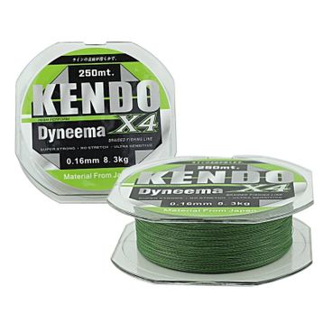 Kendo 250 m Green Dynema 4 Örgü Misina