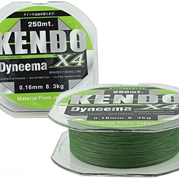 Kendo Dynema 4 Örgü 120 mt Green Misina