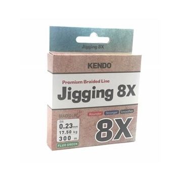 Kendo Fluo Green 0,36 mm Jigging 8x Flash 300 mt Örgü İp
