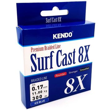 Kendo Ice Blue 0.17 mm Surf Cast 8x Fıghtıng 300 mt Örgü İp