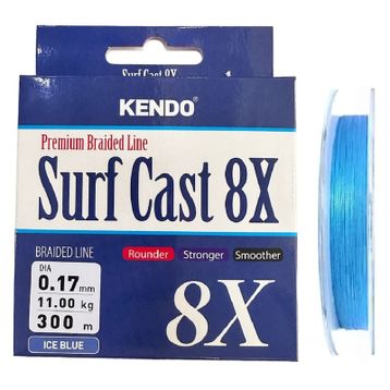 Kendo Ice Blue 0.17 mm Surf Cast 8x Fıghtıng 300 mt Örgü İp
