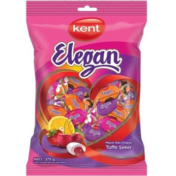 Kent 375 gr Elegan Meyve Sulu Toffe Şeker