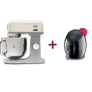 Kenwood KMX750WH Kmix Siyah 5 lt Mutfak Şefi + HFP30 Siyah Airfryer