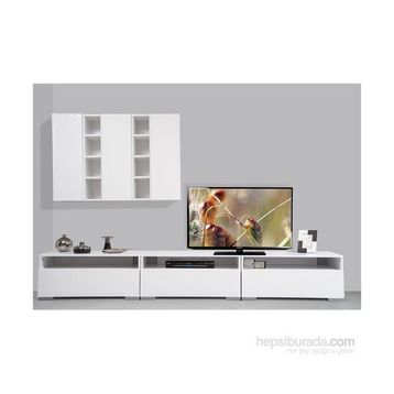 Kenyap Plus 813987 Diamond Beyaz TV Ünitesi