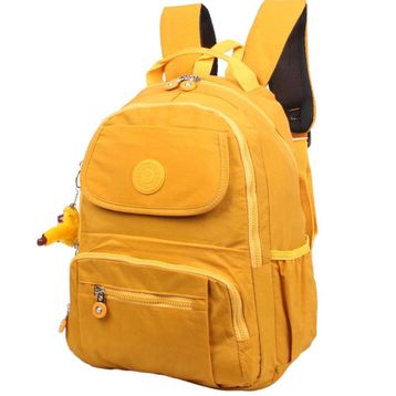 Kenyon Cox 8866 Sarı Klinkır Aksesuarlı Kumaş Unisex Sırt Çantası