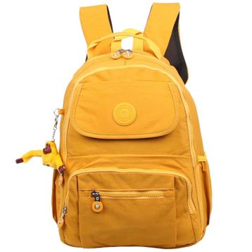 Kenyon Cox 8866 Sarı Klinkır Aksesuarlı Kumaş Unisex Sırt Çantası