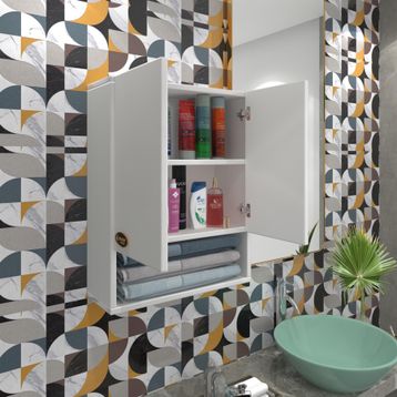 Kenzlife Bakunin Beyaz 60x40x20 Banyo Dolabı