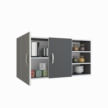 Kenzlife Fulvus Gri 60x120x22 cm Mutfak ve Banyo Dolabı