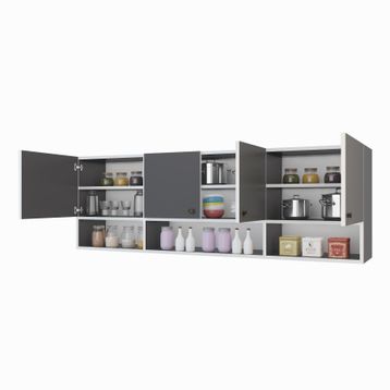 Kenzlife Konsta Gri 60x150x32 cm Mutfak ve Banyo Dolabı