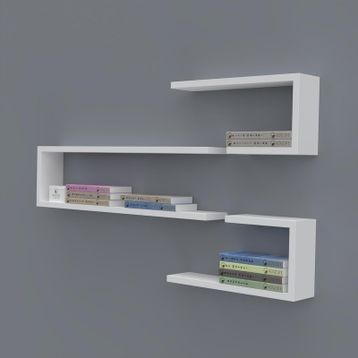 Kenzlife Nevres 060*100*20 Byz Duvar Rafı Kitaplık