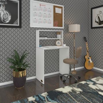 Kenzlife Raikkonen70 Beyaz 115x40x70 cm Ofis Çalışma Masası