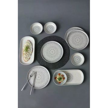 Keramika 10 Parça 4 Kişilik Stone Kahvaltı Takımı