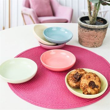 Keramika 13 CM 6 Adet 110 550 Rainbow Soft Halka Çerezlik Sosluk