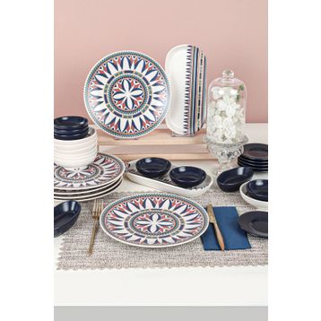 Keramika 20793-20794 Ruby Kahvaltı Takımı 28 Parça 6 Kişilik
