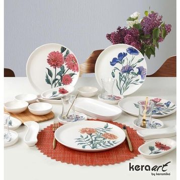 Keramika 23 Parça 4 Kişilik Kahvaltı Seti