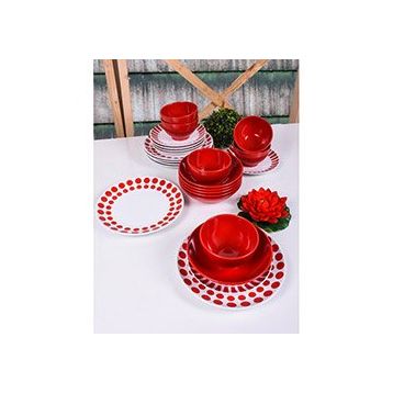 Keramika 48A 24 Parça Alfa Renklerin Dansı Seramik Yemek Takımı