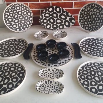 Keramika Black&White 20 Parça Kahvaltı Takımı