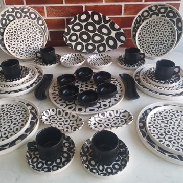 Keramika Black&White 38 Parça Kahvaltı Takım
