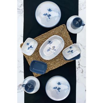 Keramika Blue Magic 11 Parça 2 Kişilik Kahvaltı Takımı