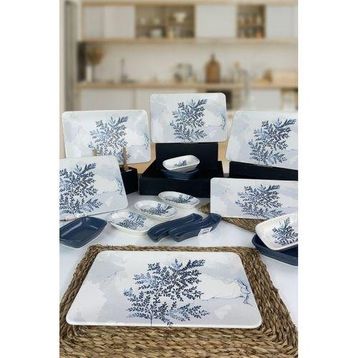 Keramika Blue Magic 17 Parça 6 Kişilik Kahvaltı Takımı