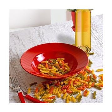 Keramika Delta Kırmızı 26 cm Makarna Tabağı