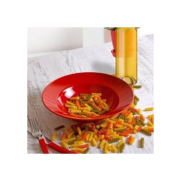 Keramika Delta Kırmızı 26 cm Makarna Tabağı