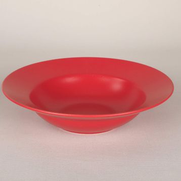 Keramika Delta Kırmızı 26 cm Makarna Tabağı
