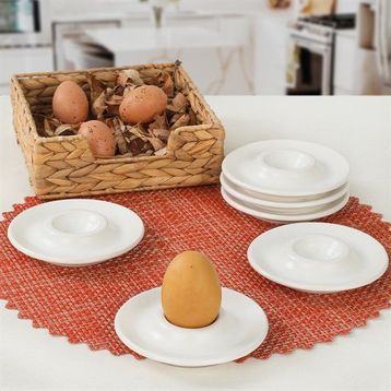 Keramika Mat Beyaz Ege 13 cm 6 Adet Yumurtalık