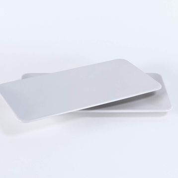 Keramika Mat Kırık Beyaz Siera 33 cm 2 Adet Kayık Tabak