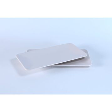 Keramika Mat Kırık Beyaz Siera 33 cm 2 Adet Kayık Tabak