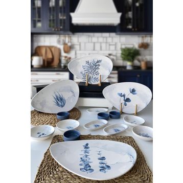 Keramika Oscar Blue Magic 15 Parça 4 Kişilik Kahvaltı Takımı