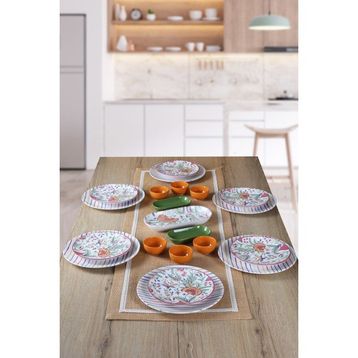 Keramika Pateh 21 Parça 6 Kişilik Kahvaltı Takımı