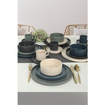 Keramika River Stackable 20 Parça 4 Kişilik Yemek/Kahvaltı Takımı