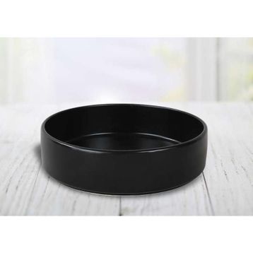 Keramika Siyah Stackable 21 cm Yemek ve Salata Tabağı