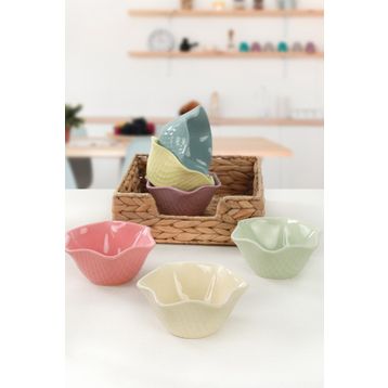 Keramika Soft Mix Roma 11 cm 6 Adet Çerezlik Sosluk
