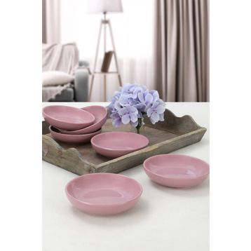 Keramika Violet Halka 13 cm 6 Adet Çerezlik Sosluk