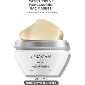 Kerastase 200 ml Masque Hydra-Apaisant Hassasiyet Karşıtı Nemlendirici Maske